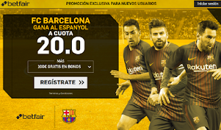 betfair supercuota Barcelona gana al Espanyol 25 enero