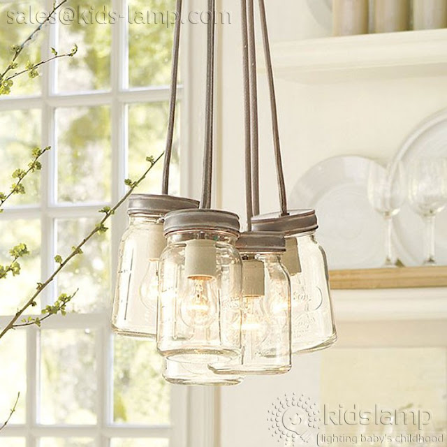 Bottle and Jar shape kids ceiling lamps