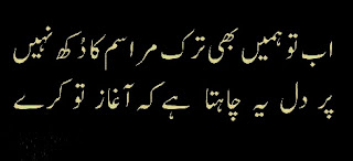 sad poetry in urdu