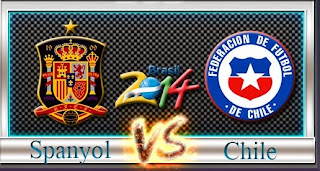 Video Cuplikan Gol Spanyol vs Chile