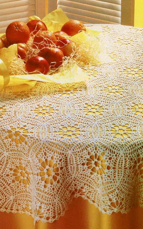 Crochet Lace Tablecloth Triangle Motif 