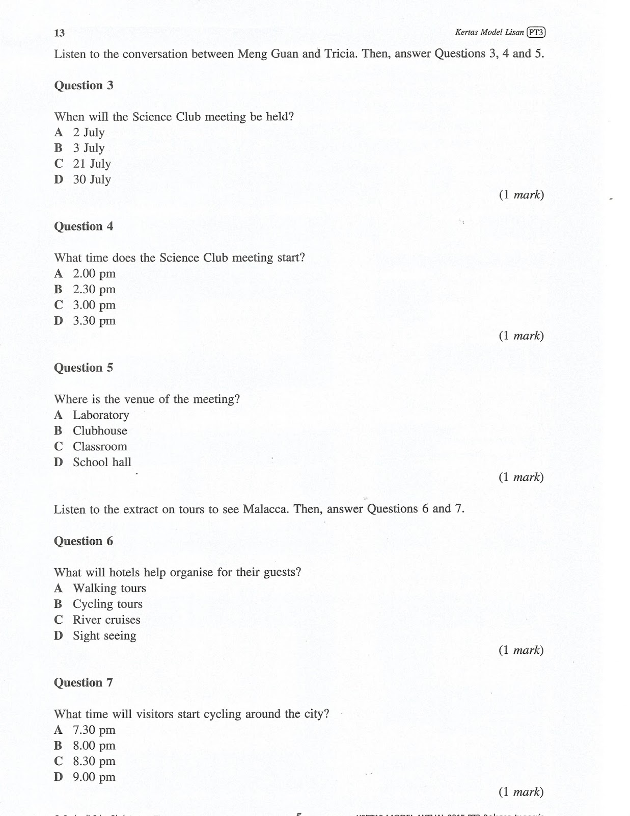 PonPonProduction: PT3 Oral Test Example Question