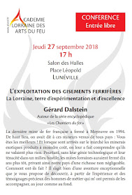 Aloraf-Conference 27 sept 2018 - Gisement de fer en Lorraine