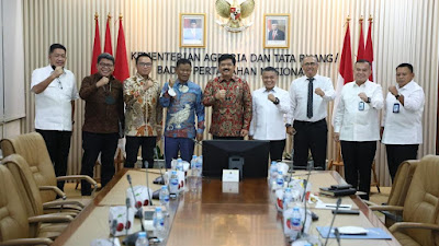 Gubernur Sulteng Bertemu Menteri ATR/BPN RI, Hadi Tjahjanto Bertempat pada Kantor Kementrian Agraria.