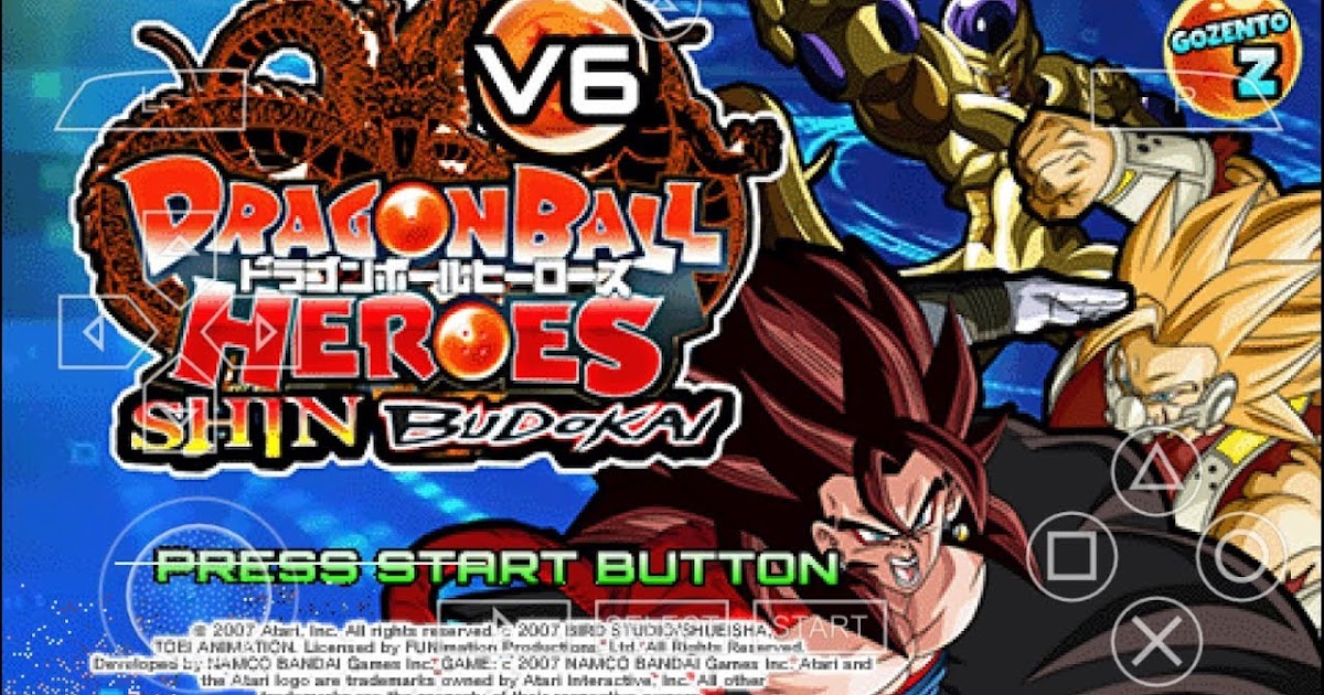 DRAGON BALL SHIN BUDOKAI HEROES V6 USA PSP Android X