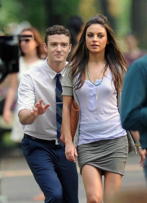 mila kunis and justin timberlake get silly friends with benefits set