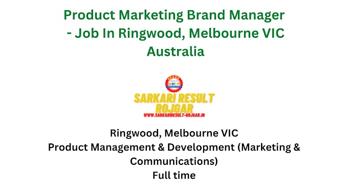 Product Marketing Brand Manager - Job In Ringwood, Melbourne VIC   Australia