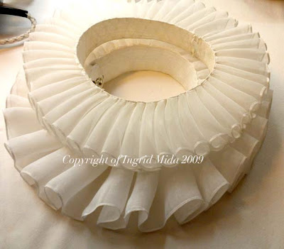 Elizabethan Ruff in the Ironing Department of Le Comedie Francaise