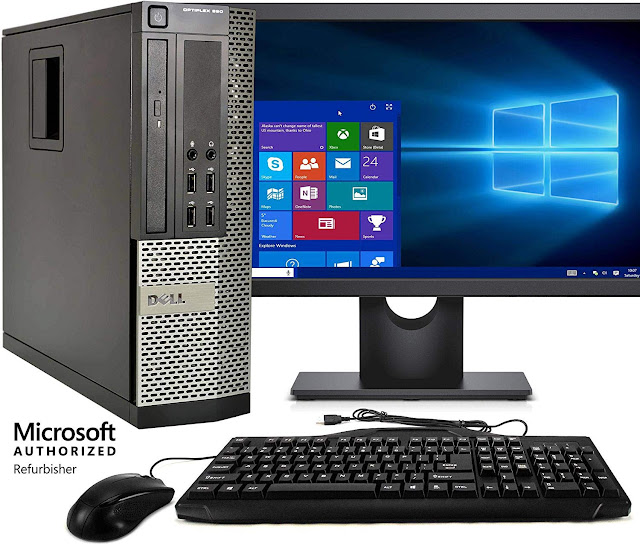 Dell Optiplex 990 SFF PC, Intel Core i5 Processor, 16GB RAM, 2TB HDD, DVDRW, Keyboard & Mouse, Wi-Fi, Bluetooth 4.0, Windows 10 Home, 20in LCD Monitor (Renewed)