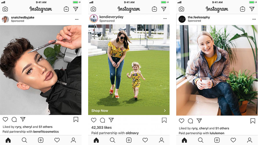 Bài đăng trên Instagram được tài trợ