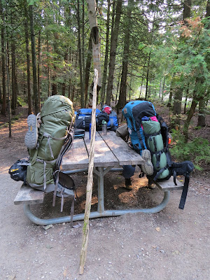 Camping Cyprus Lake Bruce National Park Ontario Canada.