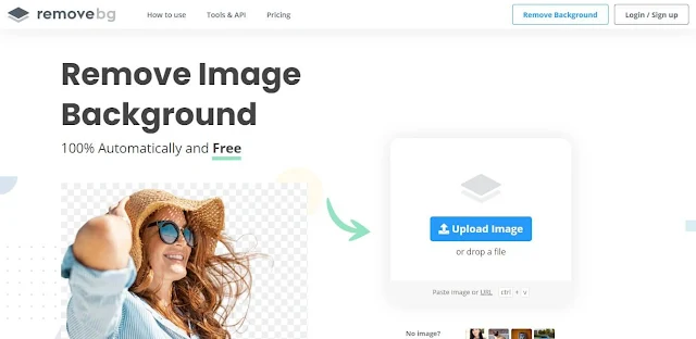 Upload Foto atau Gambar Yang Ingin Anda Hilangkan Background