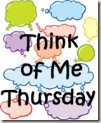 Think of me Thursday button