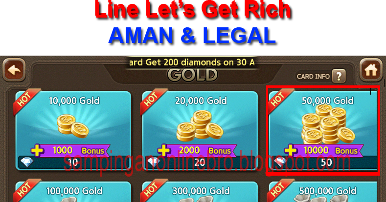 Trik Cara dapatkan Gold &amp; Diamond Line Let's Get Rich ...
