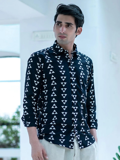 Geometric printed shirt