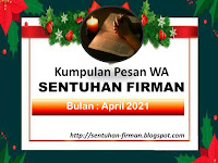 KUMPULAN SMS SENTUHAN FIRMAN BULAN APRIL 2021