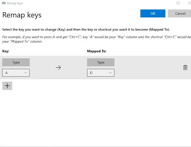 إعادة تعيين مفاتيح لوحة المفاتيح في جهاز كمبيوتر في وينذوز10