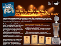 TM Recognised at NACRA & PWC Building Trust Awards Malaysia Chapter