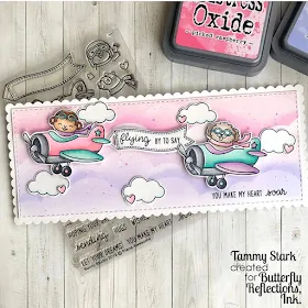 Sunny Studio Stamps: Plane Awesome Customer Card by Tammy Stark