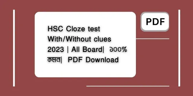 HSC Cloze test With/Without clues 2023