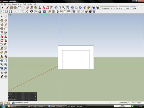 Cara Membuat Meja  Pada Program SketchUp 