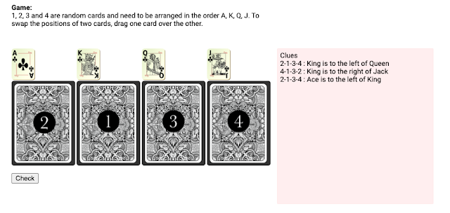 Screenshot of the card game