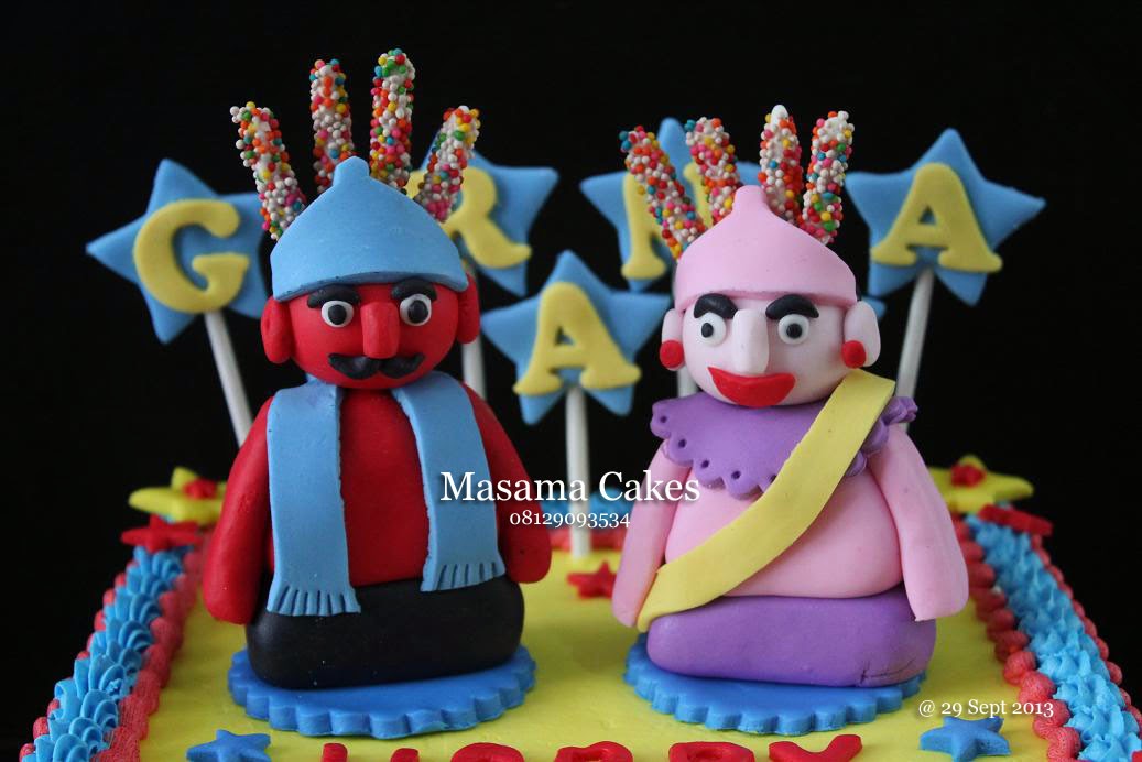 Masama Cakes Ondel  Ondel  Themed Birthday Cake For Giranza 