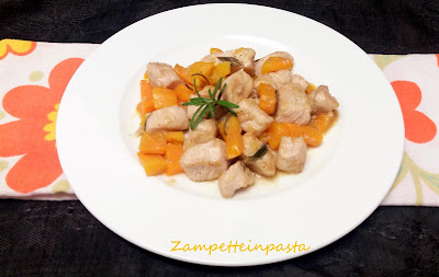 Bocconcini di tacchino con zucca