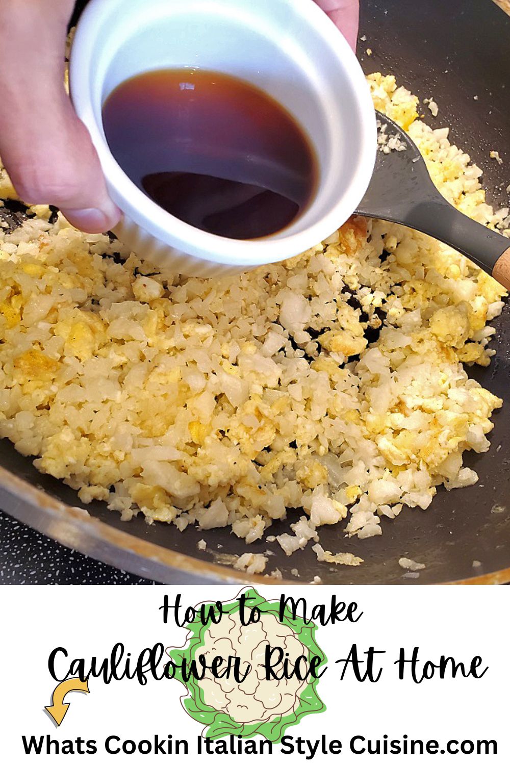 How to Make Cauliflower Rice at Home how to make cauliflower rice pin for later photo