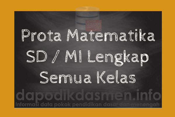 Prota SD/MI Matematika