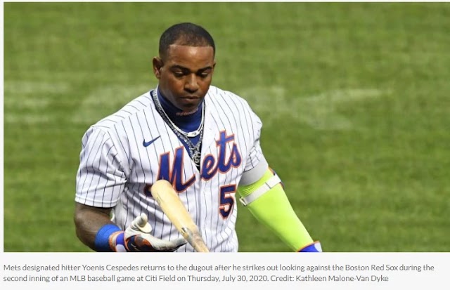 After now not displaying up to ballpark, Mets slugger Yoenis Cespedes opts 