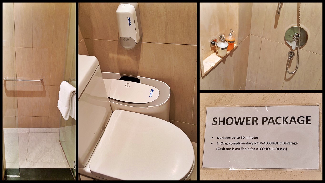 Shower Only Facility at Plaza Premium Lounge Changi Airport Terminal 1