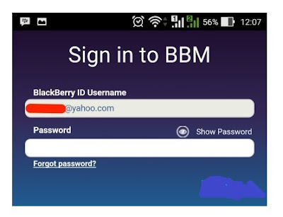 Cara mudah Mencari  Password Akun BBM Yang Kita Gunakan