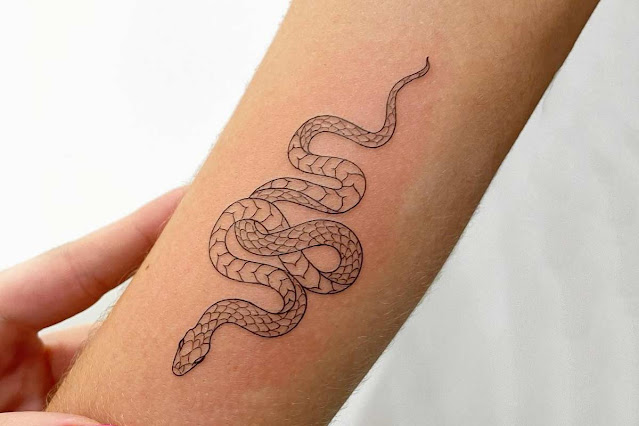 50 tatuagens de cobras que vão te fazer querer uma imediatamente