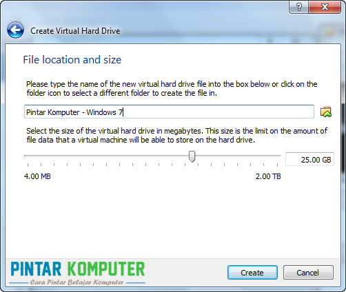 Tutorial Cara Menginstall Windows 7 di VirtualBox