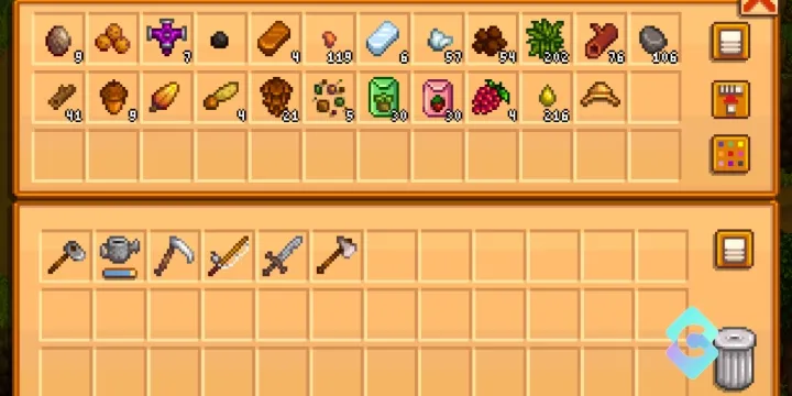 simpan_drop_item_kedalam_chest_stardew_valley