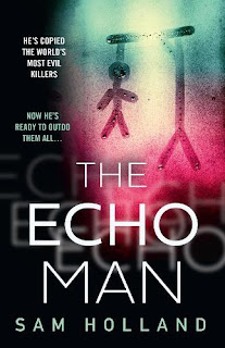 Front cover of The Echo Man by Sam Holland. Image of a hangman.