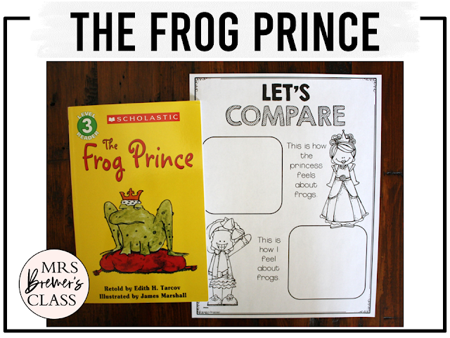 The Frog Prince Fairy Tales activities unit with literacy printables, reading companion activities, and lesson ideas for First Grade and Second Grade