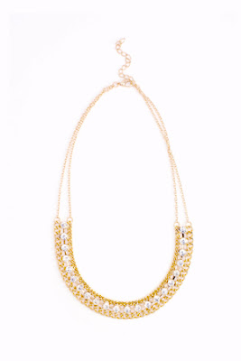 Crystal Link Collar Necklace