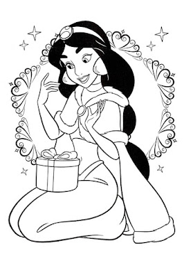 Desenhos para colorir da Jasmine – Imagens para Imprimir