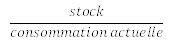 formule classique pour calculer la durée de vie des réserves de ressources naturelles