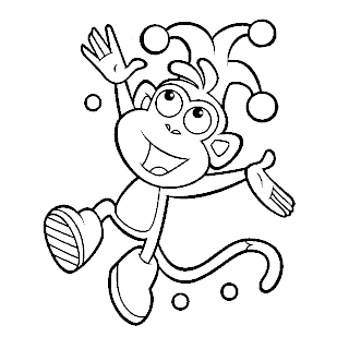 dora the explorer, dora coloring pages