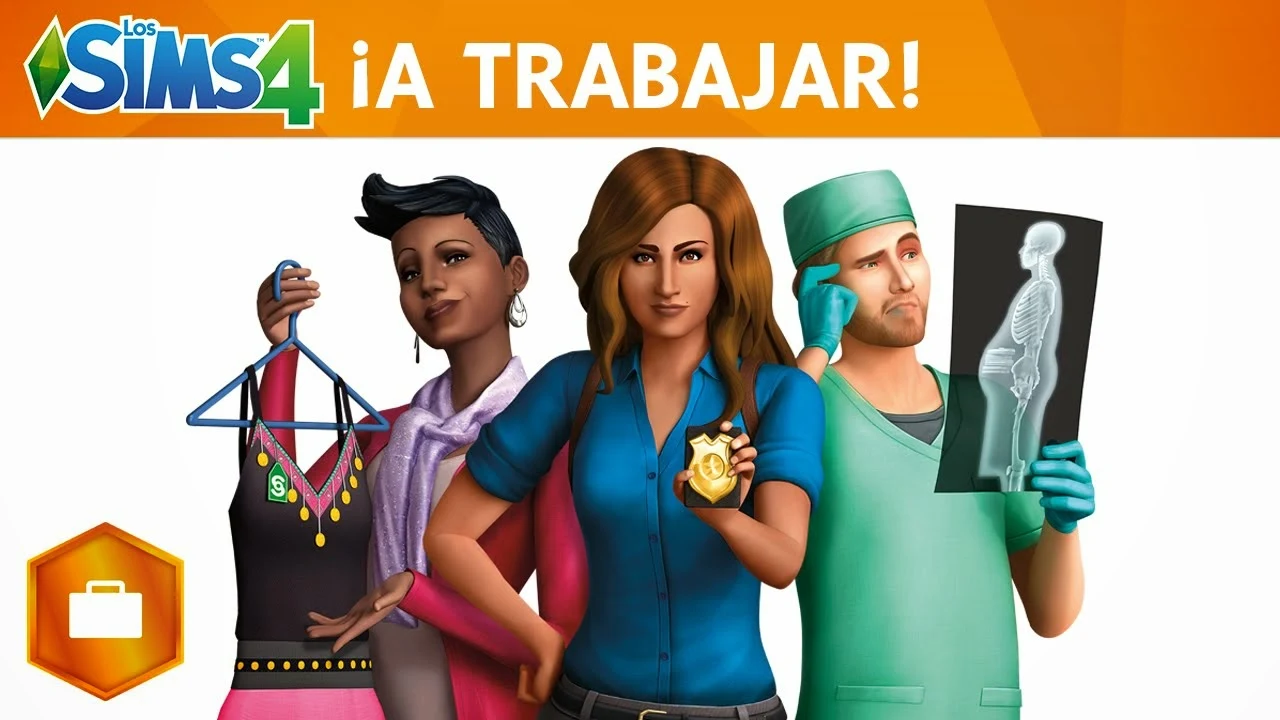 Imagen de la portada del juego Los Sims 4 ¡A trabajar!