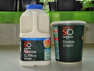 Organic milk and cream