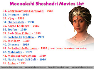 meenakshi seshadri movies name list 31 to 45