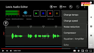 Aplikasi perekam suara Lexis Audio Editor