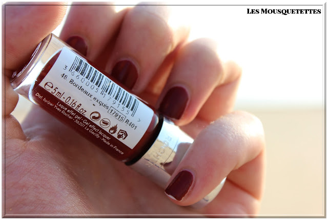 Vernis semi-permanent Laque Effet Gel Yves Rocher - Les Mousquetettes©