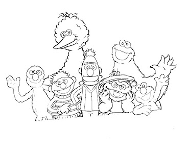 #5 Sesame Street Coloring Page