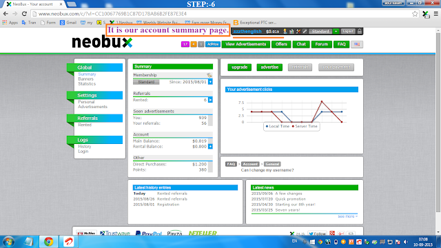  neobux login and logout step 6