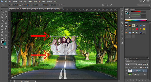 cara mengganti background pada foto menggunakan photoshop